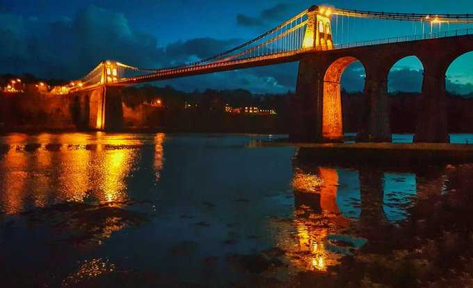  'The Night Lights', Menai Suspension Bridge (September 2019)
